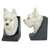 Design Toscano West Highland White Terrier Cast Iron Sculptural Bookend Pair SP2134